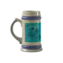 Turquoise Hawaiian island map mug