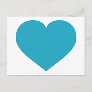 Turquoise Heart Postcard