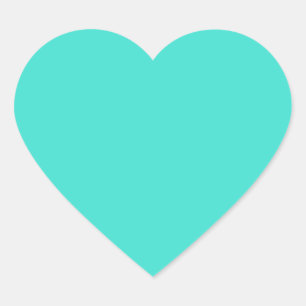 Turquoise Heart Sticker