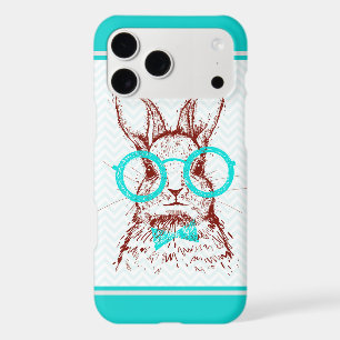 Turquoise Hipster Easter Bunny Holidays