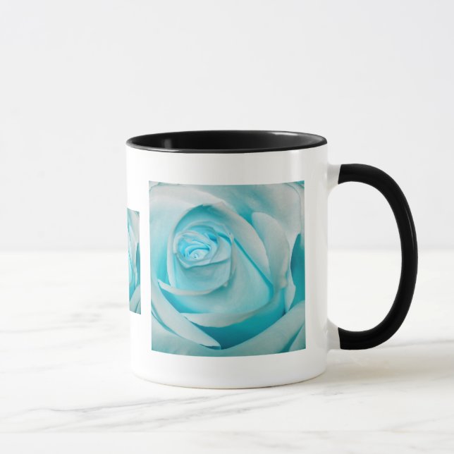 Turquoise Ice Rose Mug (Right)