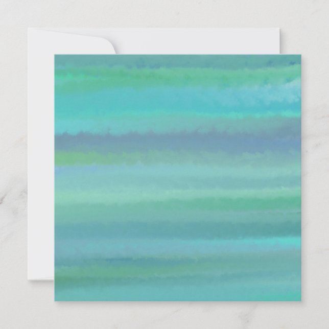 Turquoise Is My Favourite Colour Greeting Card (Front)