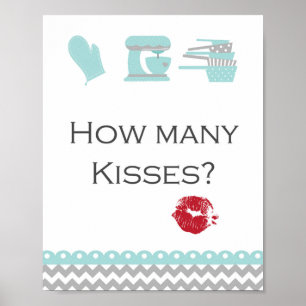 Turquoise Kitchen Bridal Brunch Sign Aqua