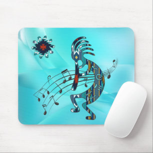 Turquoise Kokopelli Mouse Pad