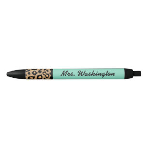 Turquoise Leopard Office Pen Gift