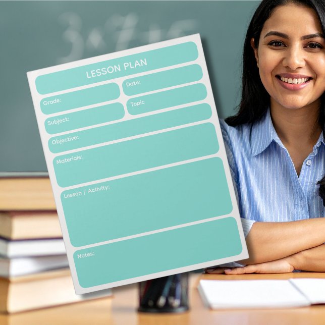 Turquoise Lesson Planner Pad (Creator Uploaded)