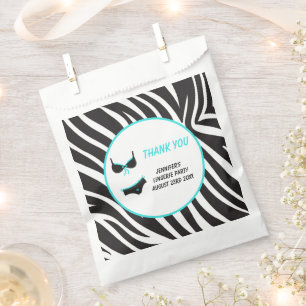 Turquoise Lingerie Party Thank You Favour Bag