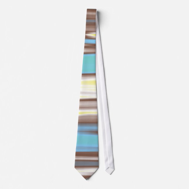 Turquoise Liver Abstract Painting Tie (Front)