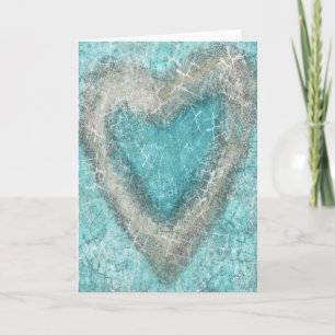 Turquoise Love Greeting Card