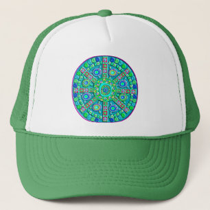 Turquoise Mandala Trucker Hat