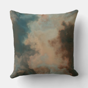 Turquoise Marble abstract Cushion