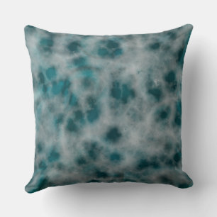 Turquoise Marble abstract Cushion