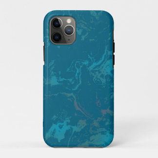 Turquoise marble iPhone 11 pro case