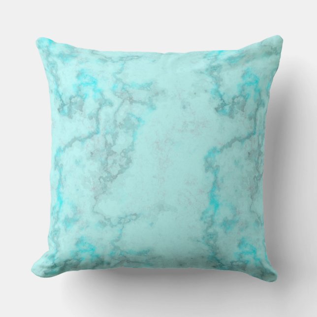 Turquoise marble cushion (Front)