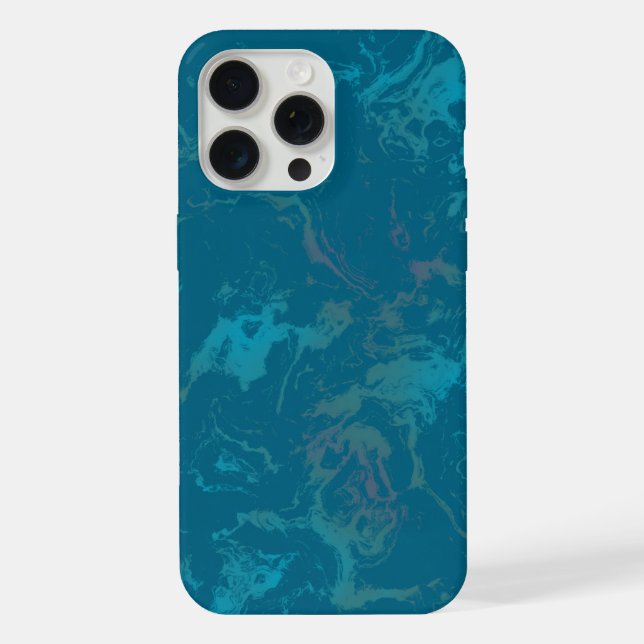 Turquoise marble iPhone case (Back)