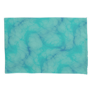 Turquoise marble pillowcase