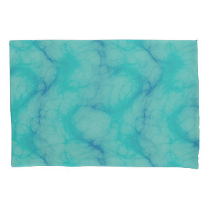 Turquoise marble pillowcase