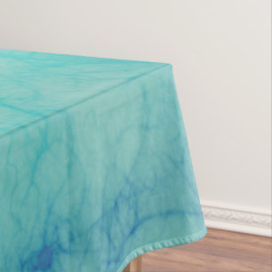 Turquoise marble tablecloth