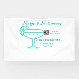 Turquoise Margs & Matrimony Bachelorette party  Banner