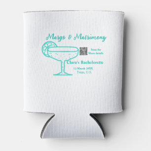 Turquoise Margs & Matrimony Bachelorette party  Can Cooler