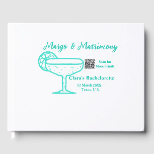 Turquoise Margs & Matrimony Bachelorette party  Guest Book