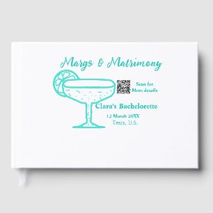 Turquoise Margs & Matrimony Bachelorette party  Guest Book