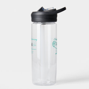 Turquoise Margs & Matrimony Bachelorette party Water Bottle