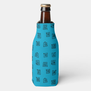 Turquoise Mazes Bottle Cooler