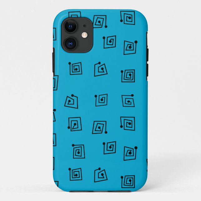 Turquoise Mazes  Case-Mate iPhone Case (Back)