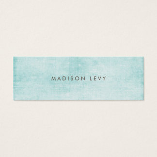 Turquoise Minimalist Distressed Appointment Cards
