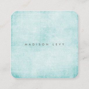 Turquoise Minimalist Distressed Textured Calling Card