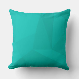 Turquoise, modern, cool, trendy geometric art cushion