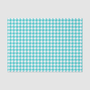 Turquoise Modern Houndstooth at Emporiomoffa Tissue Paper