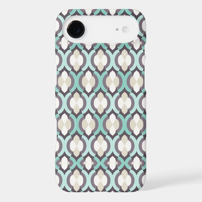 Turquoise Moroccan Pattern Case-Mate iPhone Case (Back)