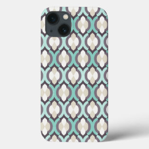 Turquoise Moroccan Pattern iPhone 13 Case