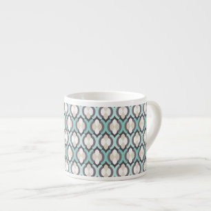 Turquoise Moroccan Pattern Espresso Cup