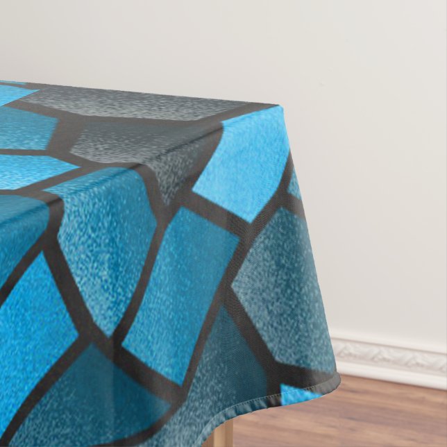 Turquoise Mosaic Tablecloth (In Situ)