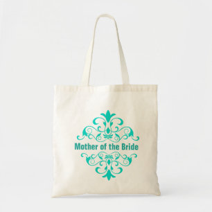 Turquoise Mother of the Bride Wedding Tote Bag