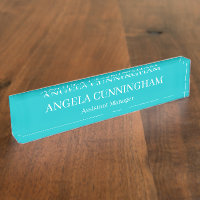 Turquoise Name and Job Title
