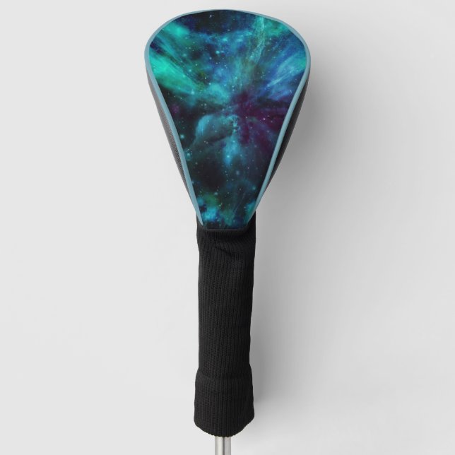 Turquoise Nebula  Golf Head Cover (Front)