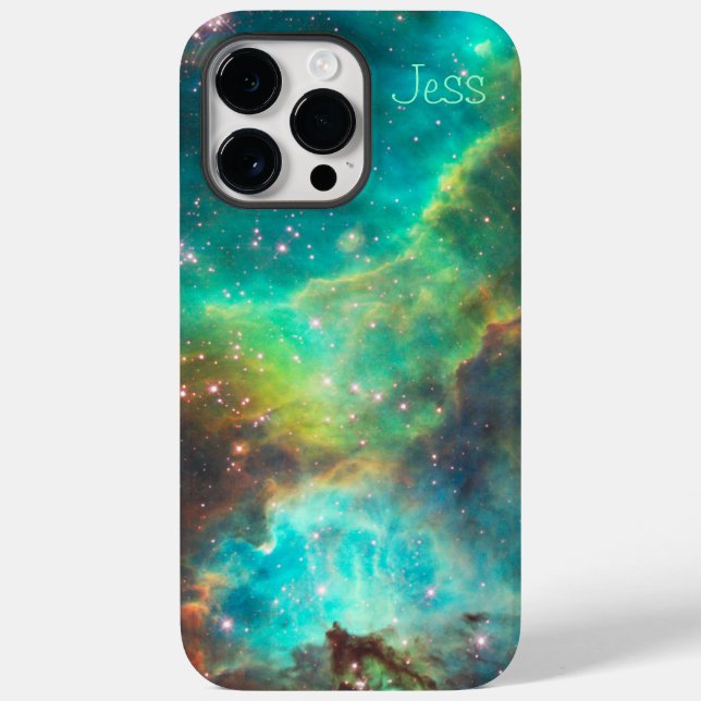 Turquoise Nebula -*personalise* Case-Mate iPhone Case (Back)