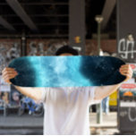 Turquoise Nebula Skateboard | Cosmic Skateboard<br><div class="desc">Glide through the universe with the Turquoise Nebula Skateboard Deck, featuring a mesmerising deep-space design with swirling turquoise nebula clouds and celestial elements. Engineered for durability and performance, this deck is perfect for skaters who want to bring an otherworldly vibe to their tricks, cruising, or wall display. Whether you're a...</div>