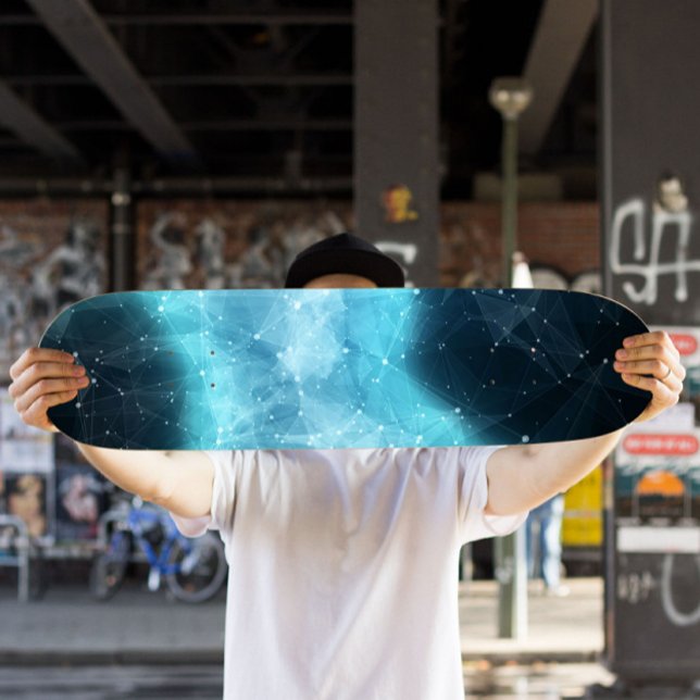 Turquoise Nebula Skateboard | Cosmic Skateboard (Creator Uploaded)