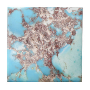 Turquoise Nugget Ceramic Tile