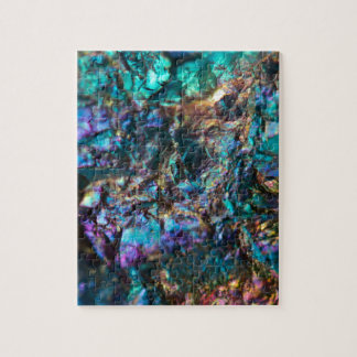 Turquoise Oil Slick Quartz Jigsaw Puzzle