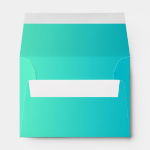 Turquoise Ombre Envelopes