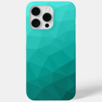 Turquoise ombre gradient geometric mesh pattern