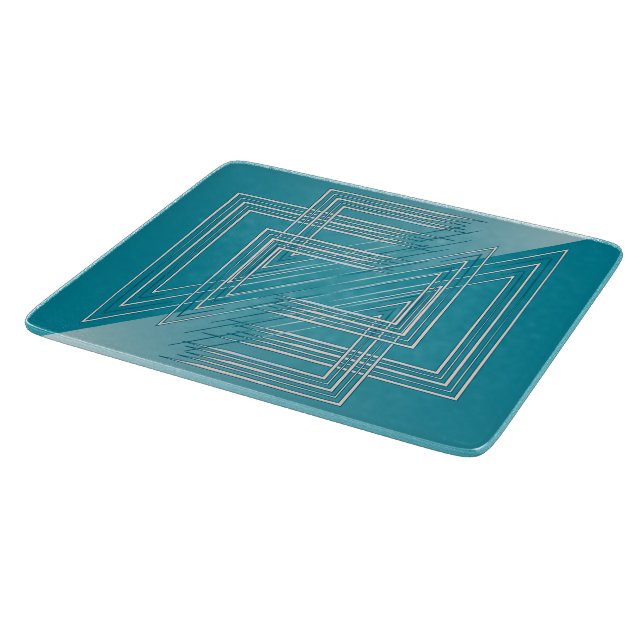 Turquoise opal white cutting board (Corner)