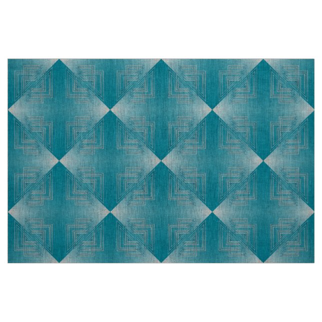 Turquoise opal white fabric (Fat Quarter)