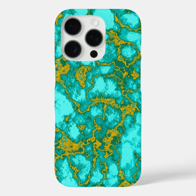 Turquoise Pattern Case-Mate iPhone Case (Back)